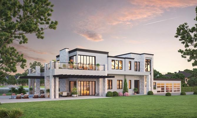 Backyard, Exterior, Facade, Modern