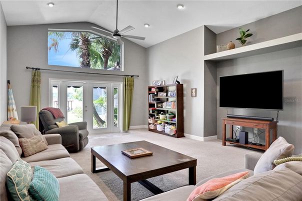 Interior, Living room, Recessed Lighting