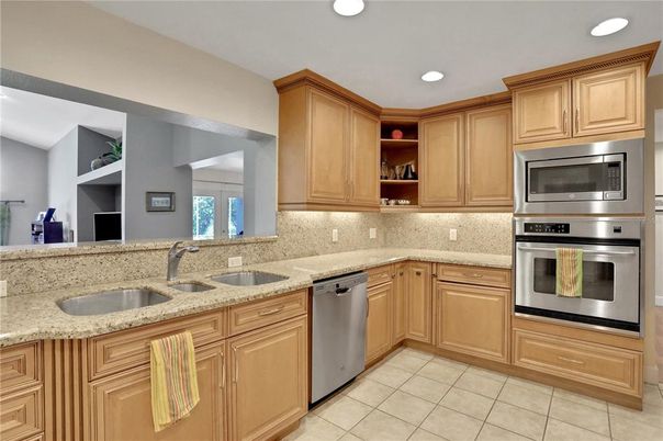 Interior, Kitchen, Recessed Lighting, Stainless Steel Appliances