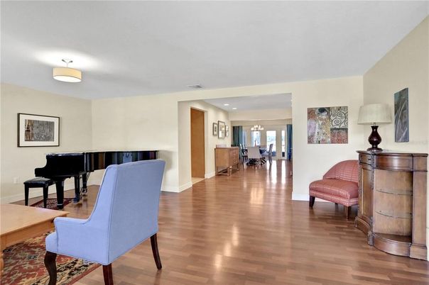 Dining room, Interior, Piano, Wood Texture Flooring