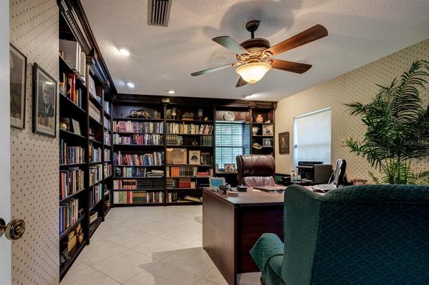 Home Office, Interior, Recessed Lighting