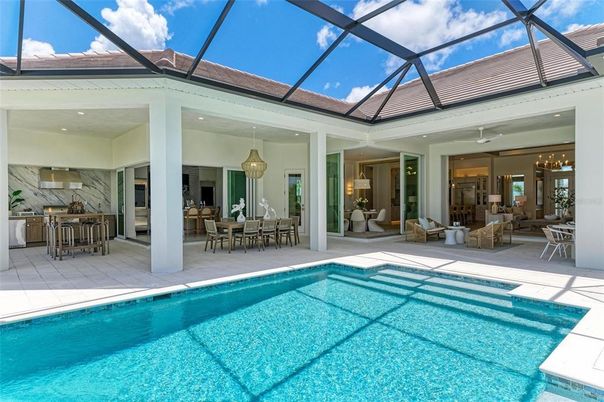 Dining room, Glass Ceilings, Interior, Pool, Sun Room