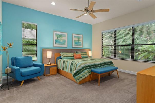 Bedroom, Interior, Recessed Lighting