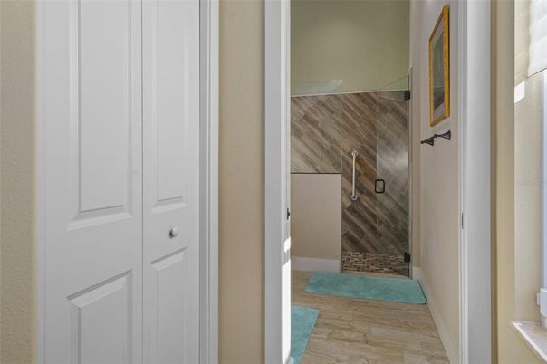 Bathroom, Interior, Wood Texture Flooring