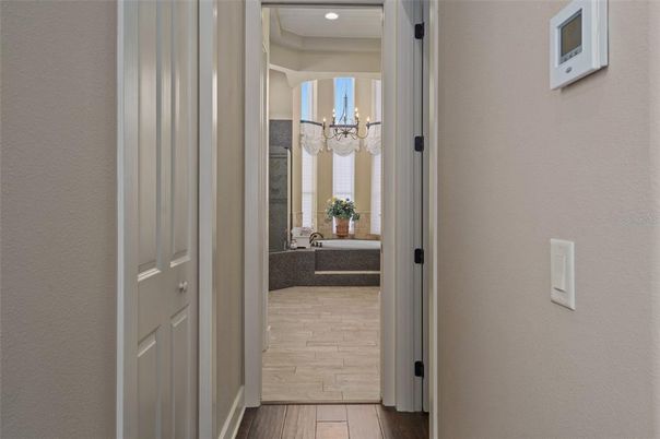 Chandelier, Interior, Recessed Lighting, Wood Texture Flooring