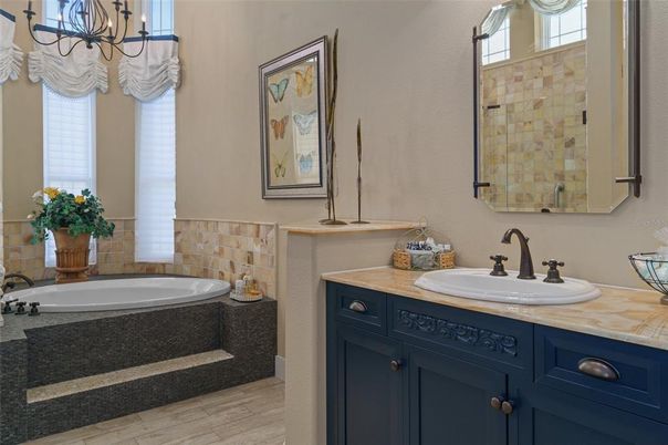 Bathroom, Dual Sink Vanities, Interior, Wood Texture Flooring
