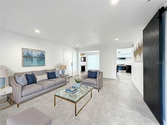 Interior, Kitchen, Living room, Recessed Lighting