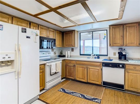 Interior, Kitchen, Wood Texture Flooring