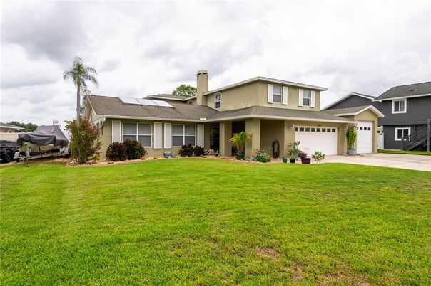 Attached, Backyard, Exterior, Facade, Solar Panels, Ranch