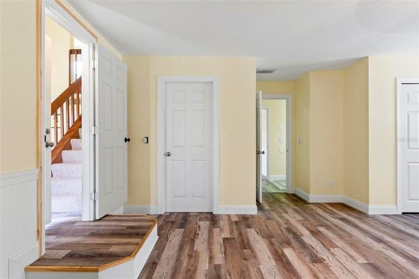 Empty room, Interior, Wood Texture Flooring