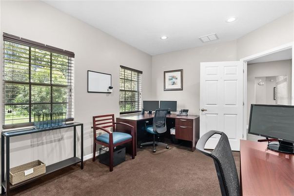 Home Office, Interior, Recessed Lighting