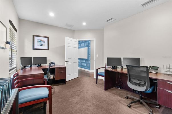 Home Office, Interior, Recessed Lighting