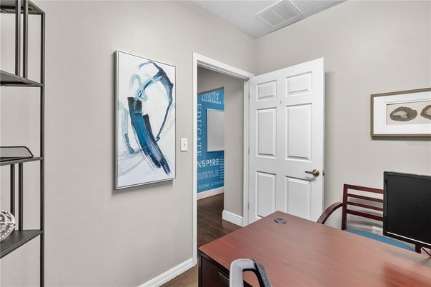 Home Office, Interior, Wood Texture Flooring