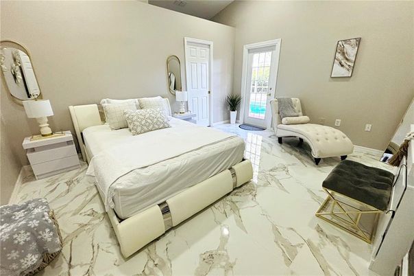 Bedroom, Interior, Marble