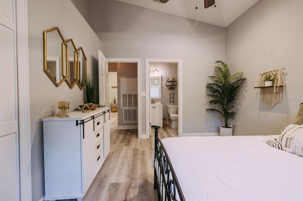 Bedroom, Interior, Wood Texture Flooring