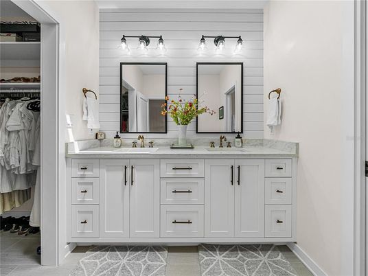 Bathroom, Dual Sink Vanities, Interior, Walk-in Closets