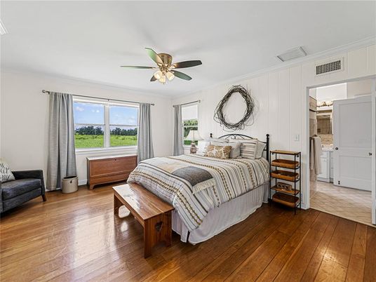 Bedroom, Interior, Wood Texture Flooring