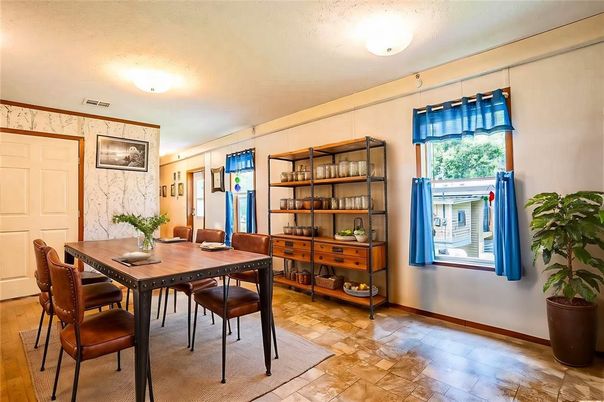 Dining room, Interior, Wood Texture Flooring