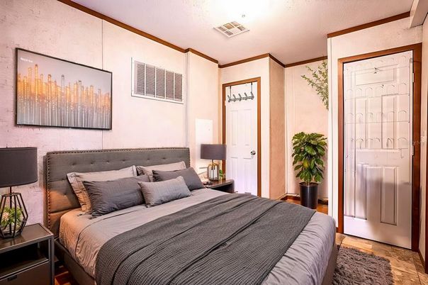 Bedroom, Interior, Wood Texture Flooring