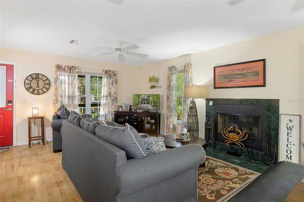 Fireplace, Interior, Living room, Wood Texture Flooring