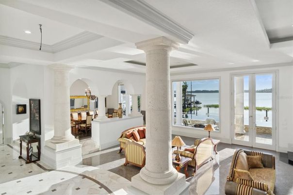 Chandelier, Interior, Living room, Recessed Lighting, Water