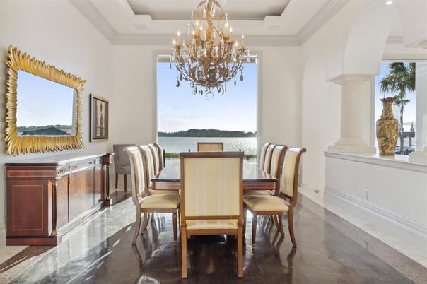 Chandelier, Dining room, Interior, Water