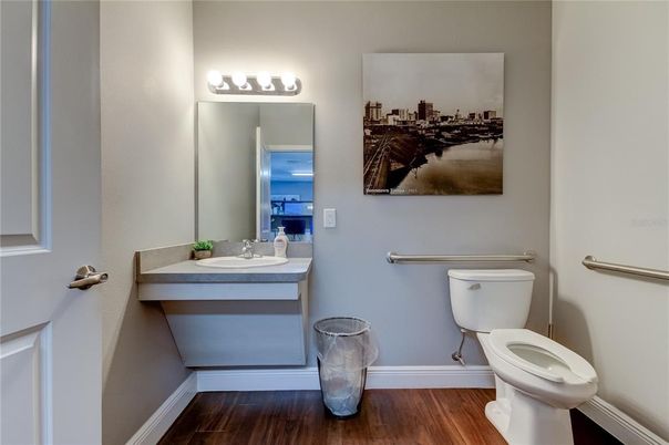 Bathroom, Interior, Wood Texture Flooring
