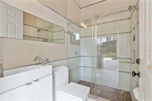 Bathroom, Glass Shower, Interior
