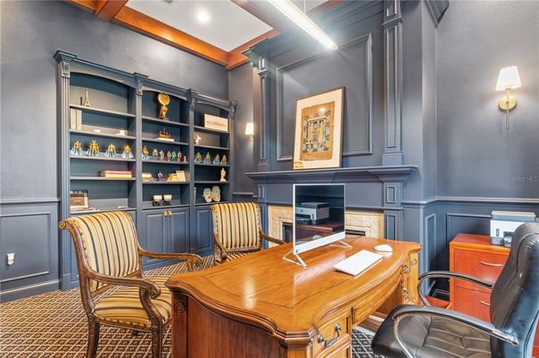Home Office, Interior, Recessed Lighting