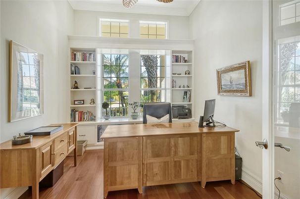 Home Office, Interior, Wood Texture Flooring