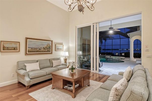 Chandelier, Interior, Living room, Wood Texture Flooring