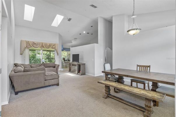 Dining room, Interior, Living room, Pendant Lights, Recessed Lighting