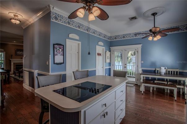 Dining room, Interior, Wood Texture Flooring