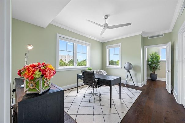 Home Office, Interior, Wood Texture Flooring