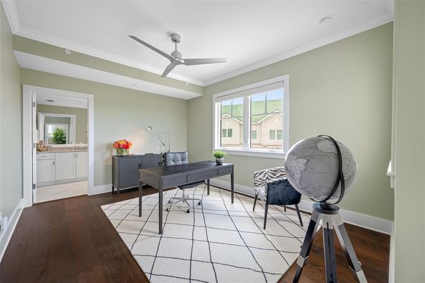 Home Office, Interior, Wood Texture Flooring
