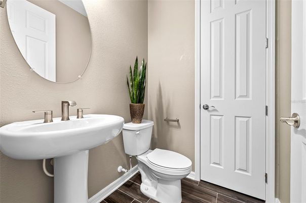 Bathroom, Interior, Wood Texture Flooring