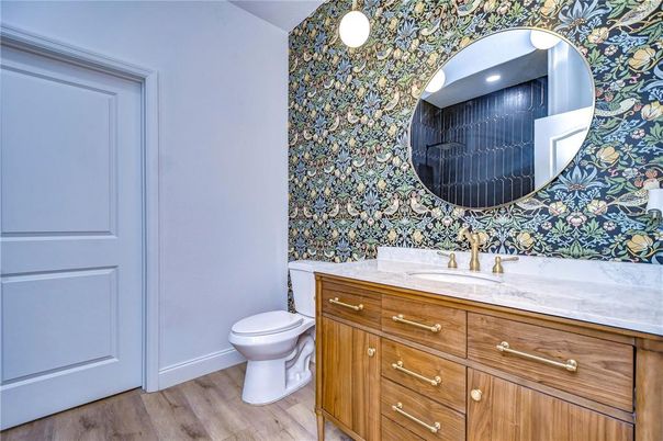 Bathroom, Interior, Wood Texture Flooring