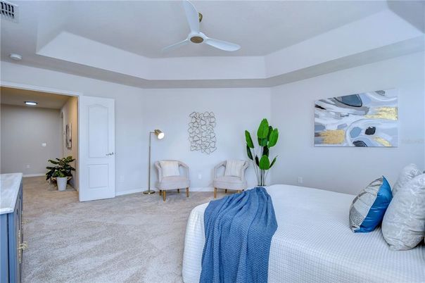Bedroom, Interior, Recessed Lighting
