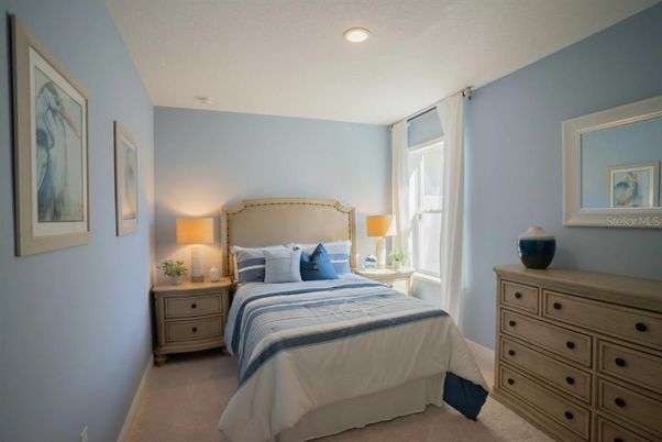Bedroom, Interior, Recessed Lighting