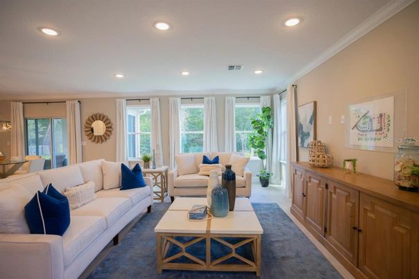 Dining room, Interior, Living room, Recessed Lighting