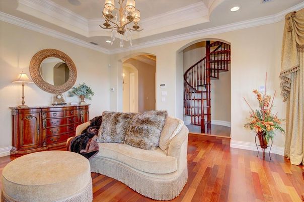 Chandelier, Interior, Recessed Lighting, Wood Texture Flooring