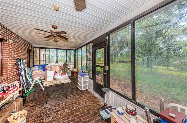 Interior, Stone Walls, Sun Room
