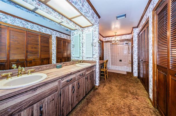 Bathroom, Chandelier, Dual Sink Vanities, Interior