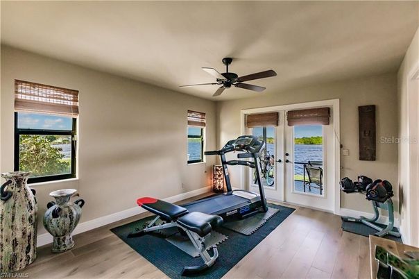 Fitness Equipment, Interior, Water, Wood Texture Flooring