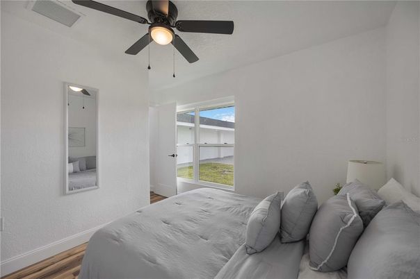 Bedroom, Interior, Wood Texture Flooring