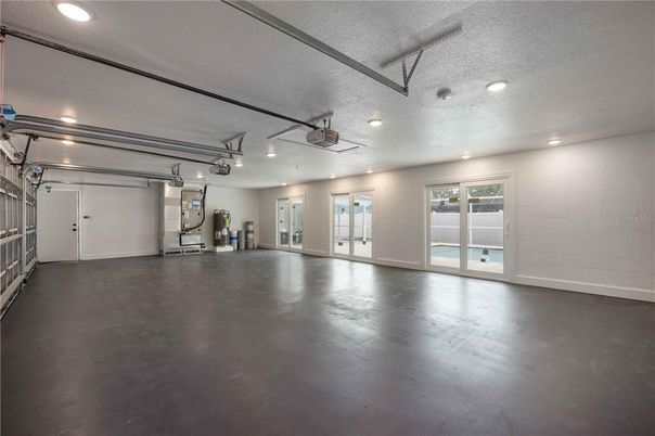 Garage, Interior, Recessed Lighting