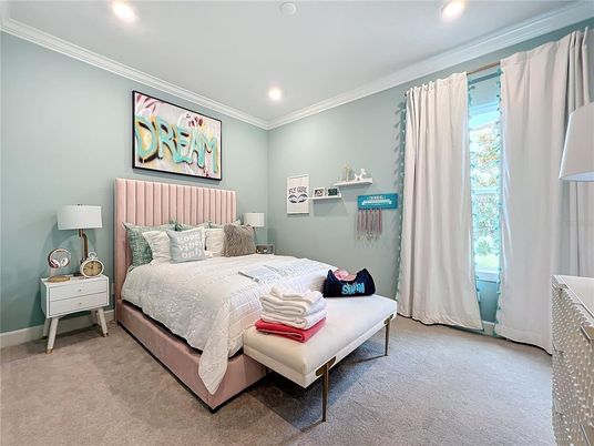 Bedroom, Interior, Recessed Lighting