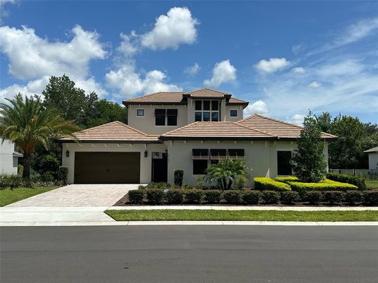 Attached, Exterior, Facade, Mediterranean