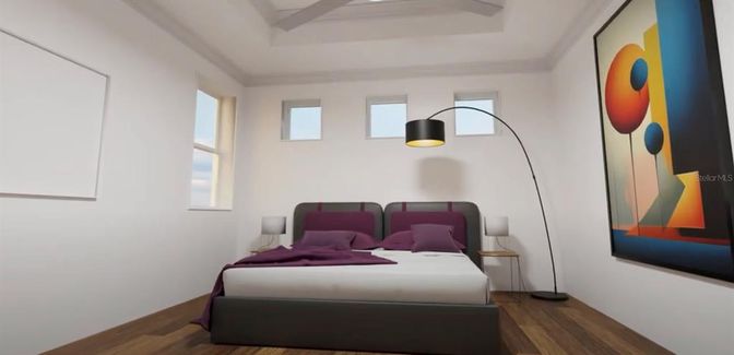 Bedroom, Interior, Wood Texture Flooring