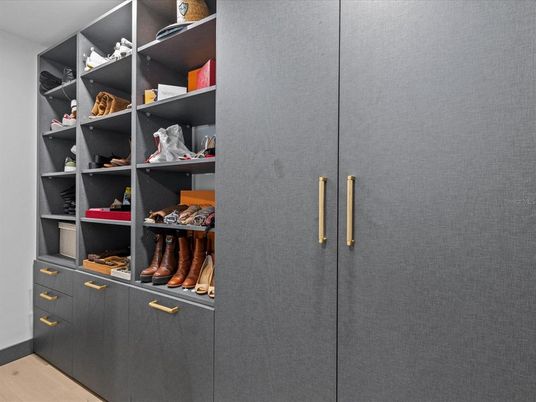 Interior, Walk-in Closets, Wood Texture Flooring